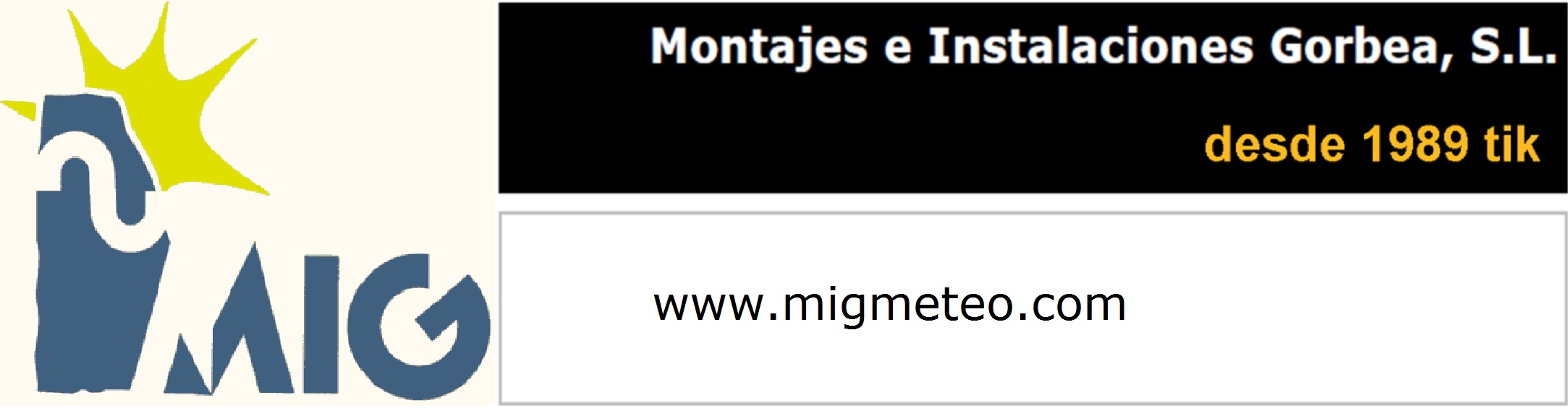 MIG Meteo — Montajes e Instalaciones Gorbea